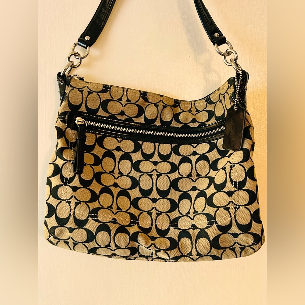 Coach Black and Tan Women's Bag